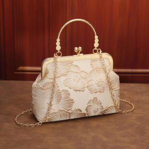 Pearl Handle Clutch Bag