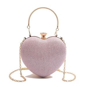 Women Clutch Bag Heart Shape-2003
