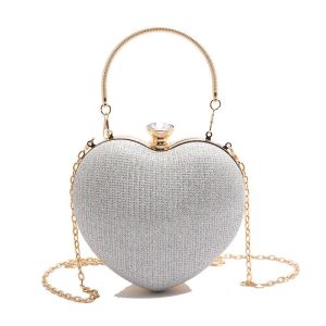 Women Clutch Bag Heart Shape-2001