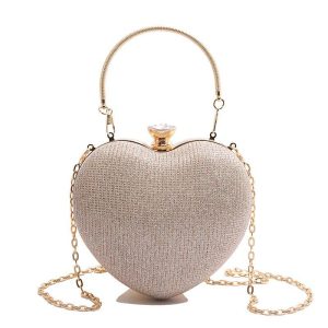 Women Clutch Bag Heart Shape-2002