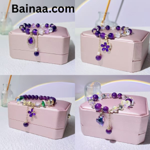 Purple Beaded Bracelet