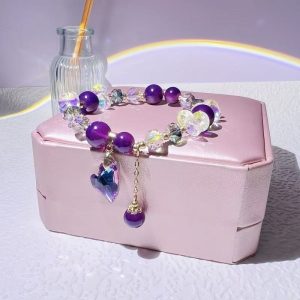 Purple Beaded Bracelet